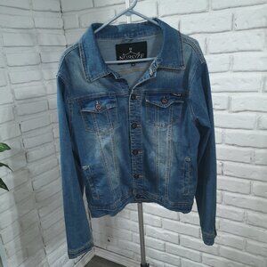 Noroze Men's Button Closure Size Medium Jean Jacket